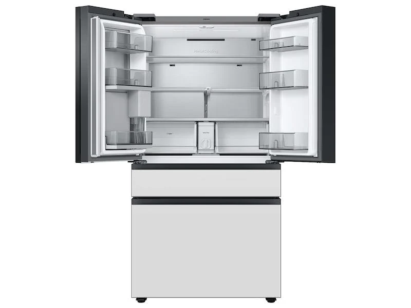 Samsung RF23BB890012 Bespoke Counter Depth 4-Door French Door Refrigerator (23 cu. ft.) with Family Hub™ in White Glass - Image 5