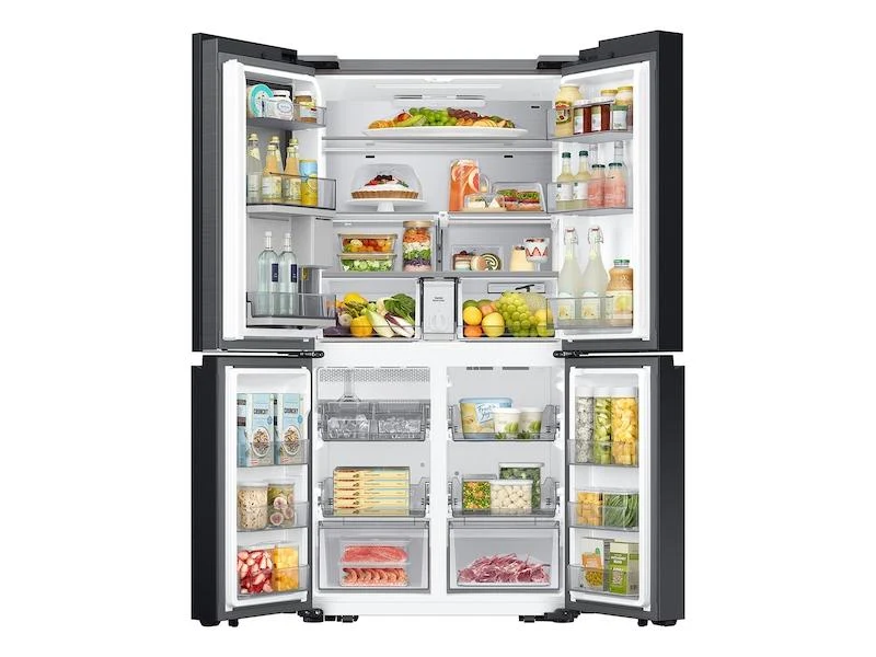 Samsung RF23DB960012 Bespoke Counter Depth 4-Door Flex™ Refrigerator (23 cu. ft.) with Beverage Center™ in White Glass - (with Customizable Door Panel Colors) - Image 11