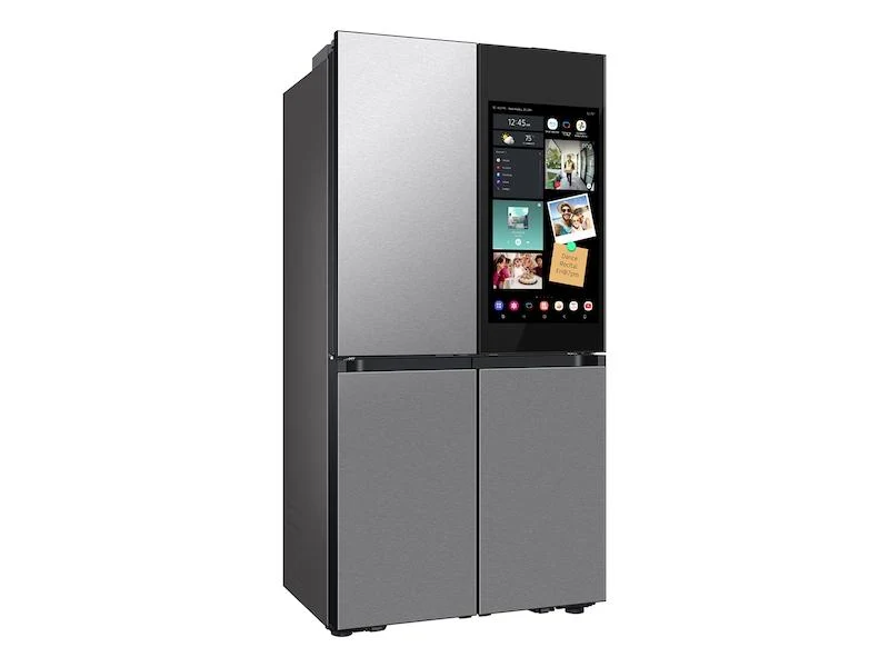 Samsung RF23DB9900QD Bespoke Counter Depth 4-Door Flex™ Refrigerator (23 cu. ft.) with AI Family Hub+™ and AI Vision Inside™ in Stainless Steel - Image 4