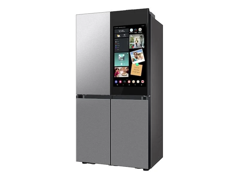 Samsung RF23DB9900QD Bespoke Counter Depth 4-Door Flex™ Refrigerator (23 cu. ft.) with AI Family Hub+™ and AI Vision Inside™ in Stainless Steel - Image 5
