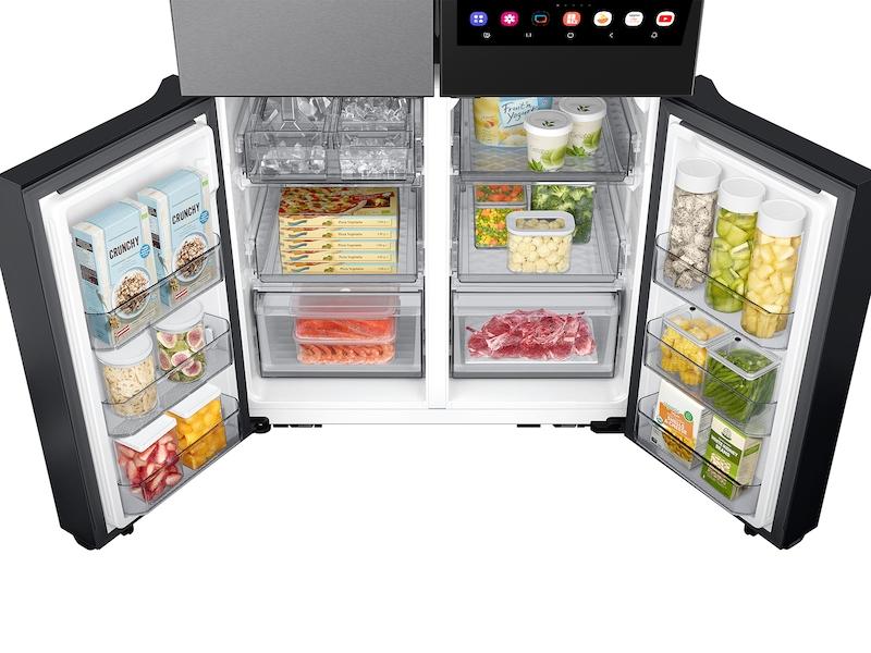 Samsung RF23DB9900QD Bespoke Counter Depth 4-Door Flex™ Refrigerator (23 cu. ft.) with AI Family Hub+™ and AI Vision Inside™ in Stainless Steel - Image 8
