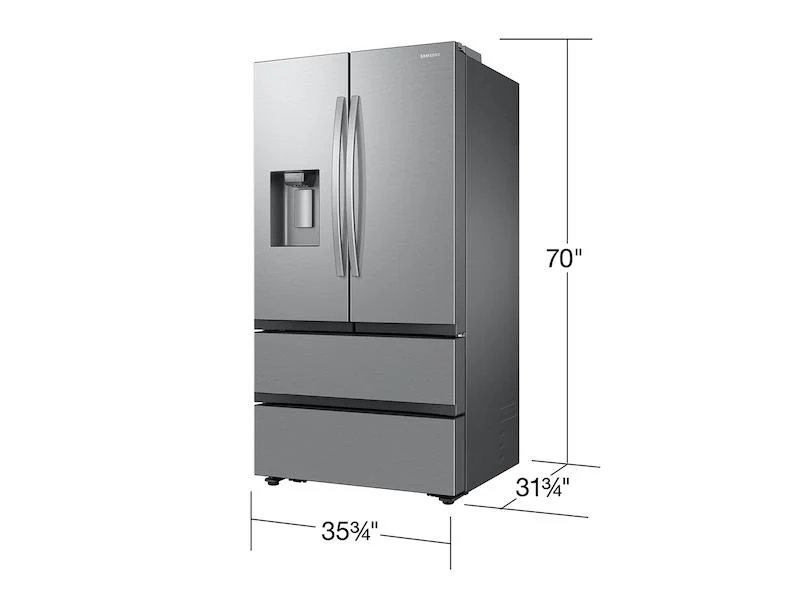 Samsung RF26CG7400SRAA 25 cu. ft. Mega Capacity Counter Depth 4-Door French Door Refrigerator with Four Types of Ice in Stainless Steel - Image 2
