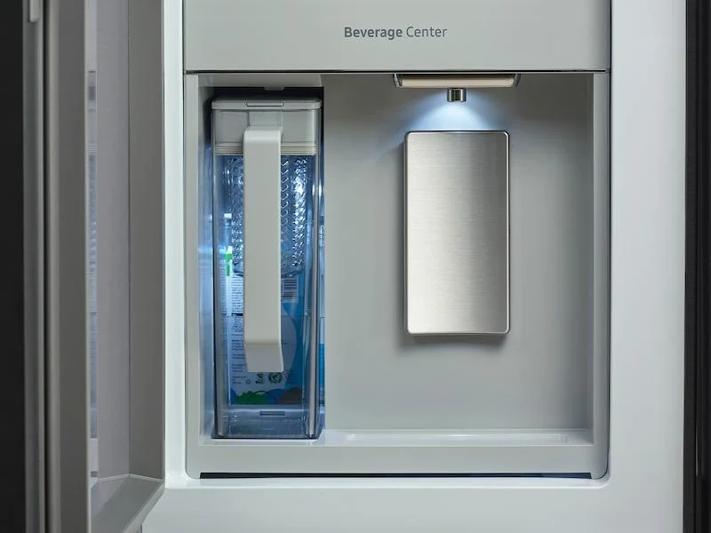 Samsung RF29DB990012 Bespoke 4-Door Flex™ Refrigerator (29 cu. ft.) with AI Family Hub+™ and AI Vision Inside™ in White Glass - Image 3