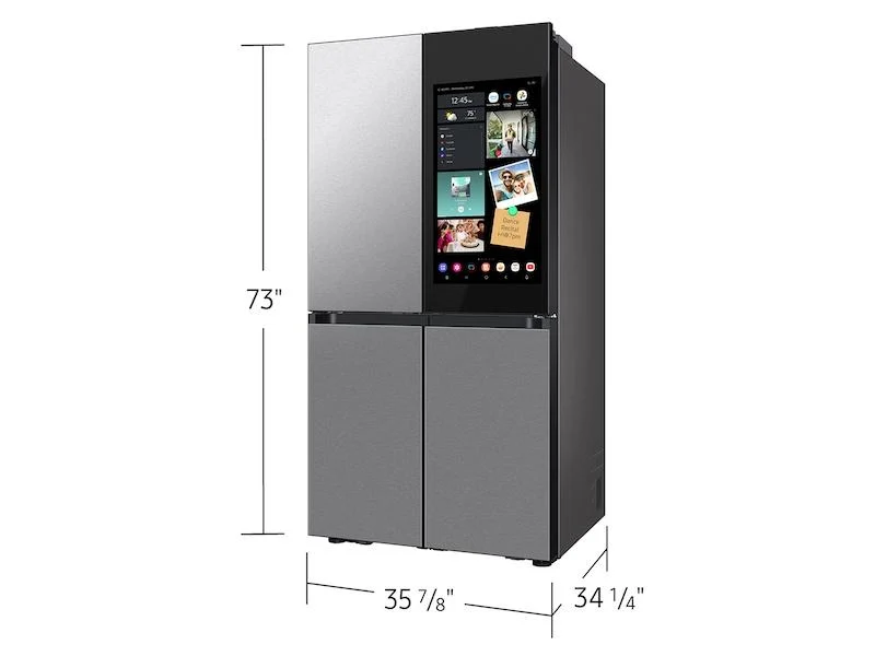 Samsung RF29DB9900QD Bespoke 4-Door Flex™ Refrigerator (29 cu. ft.) with AI Family Hub+™ and AI Vision Inside™ in Stainless Steel - Image 6