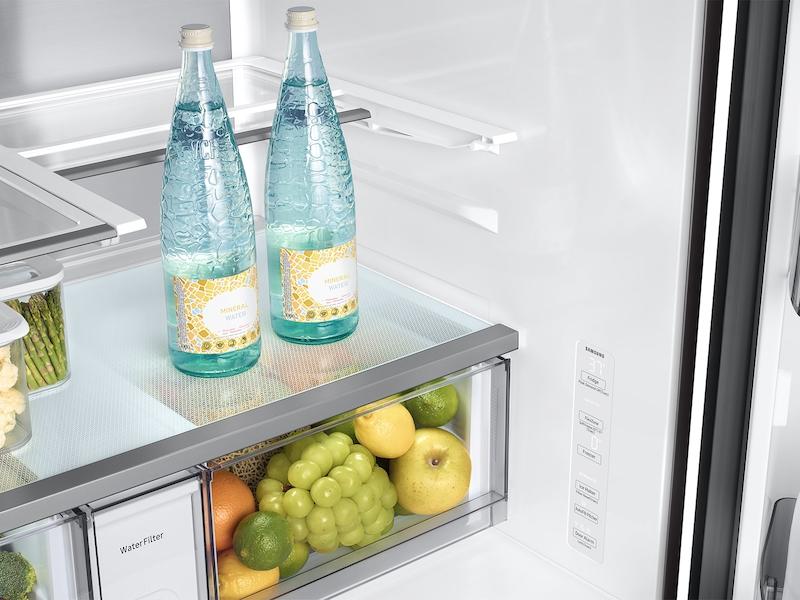 Samsung RF70F29DER Bespoke 29 cu. ft. 4-Door French Door Refrigerator with Inner Beverage Center™ & FlexZone™ Drawer in Stainless Steel - Image 12