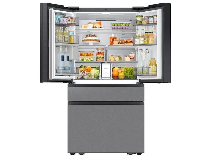 Samsung RF90F29BECR Bespoke 29 cu. ft. 4-Door French Door Refrigerator with AI Home & AI Vision Inside™ in Charcoal Glass and Stainless Steel - Image 15