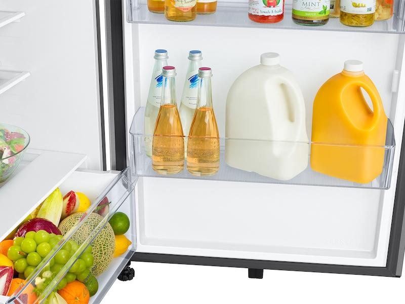 Samsung RT70F18LASR 18 cu. ft. Top Freezer Refrigerator with Ice Maker in Stainless Steel - Image 6