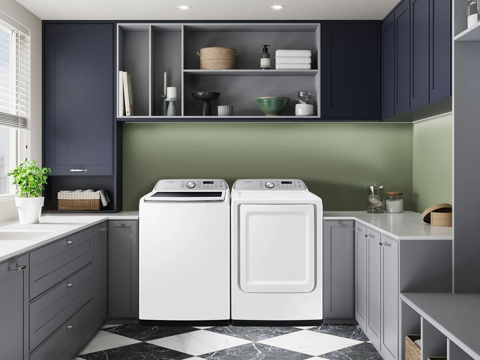 Samsung WA46CG3505AW Top Load Washer ActiveWave™ Agitator  Wi-Fi  4.6 cu.ft. - Image 4