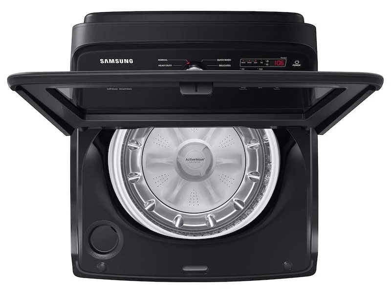 Samsung WA49B5105AV 4.9 cu. ft. Large Capacity Top Load Washer with ActiveWave™ Agitator and Deep Fill in Brushed Black - Image 6