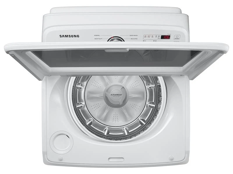 4.9 cu. ft. Large Capacity Top Load Washer with ActiveWave™ Agitator and Deep Fill in White - Image 4