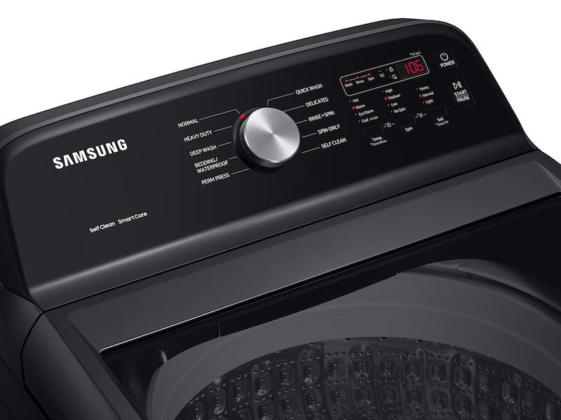 5.0 cu. ft. Large Capacity Top Load Washer with Deep Fill and EZ Access Tub in Brushed Black - Image 9
