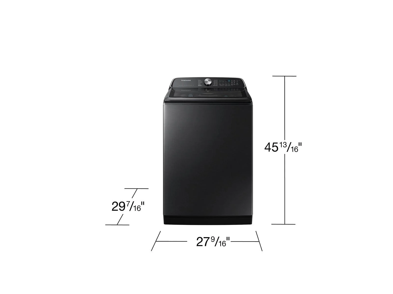 Samsung WA54CG7105AV Top Load Washer ActiveWave™ Agitator Super Speed Wash 5.4 cu.ft. - Image 3