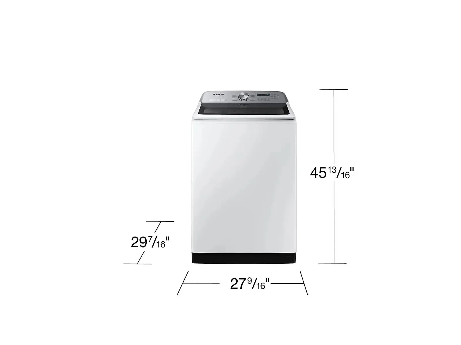 Samsung WA54CG7105AW Top Load Washer ActiveWave™ Agitator  Super Speed Wash  5.4 cu. ft - Image 3