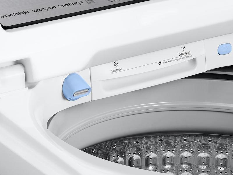 Samsung WA54CG7105AWUS 5.4 cu. ft. Extra-Large Capacity Smart Top Load Washer with ActiveWave™ Agitator and Super Speed Wash in White - Image 9