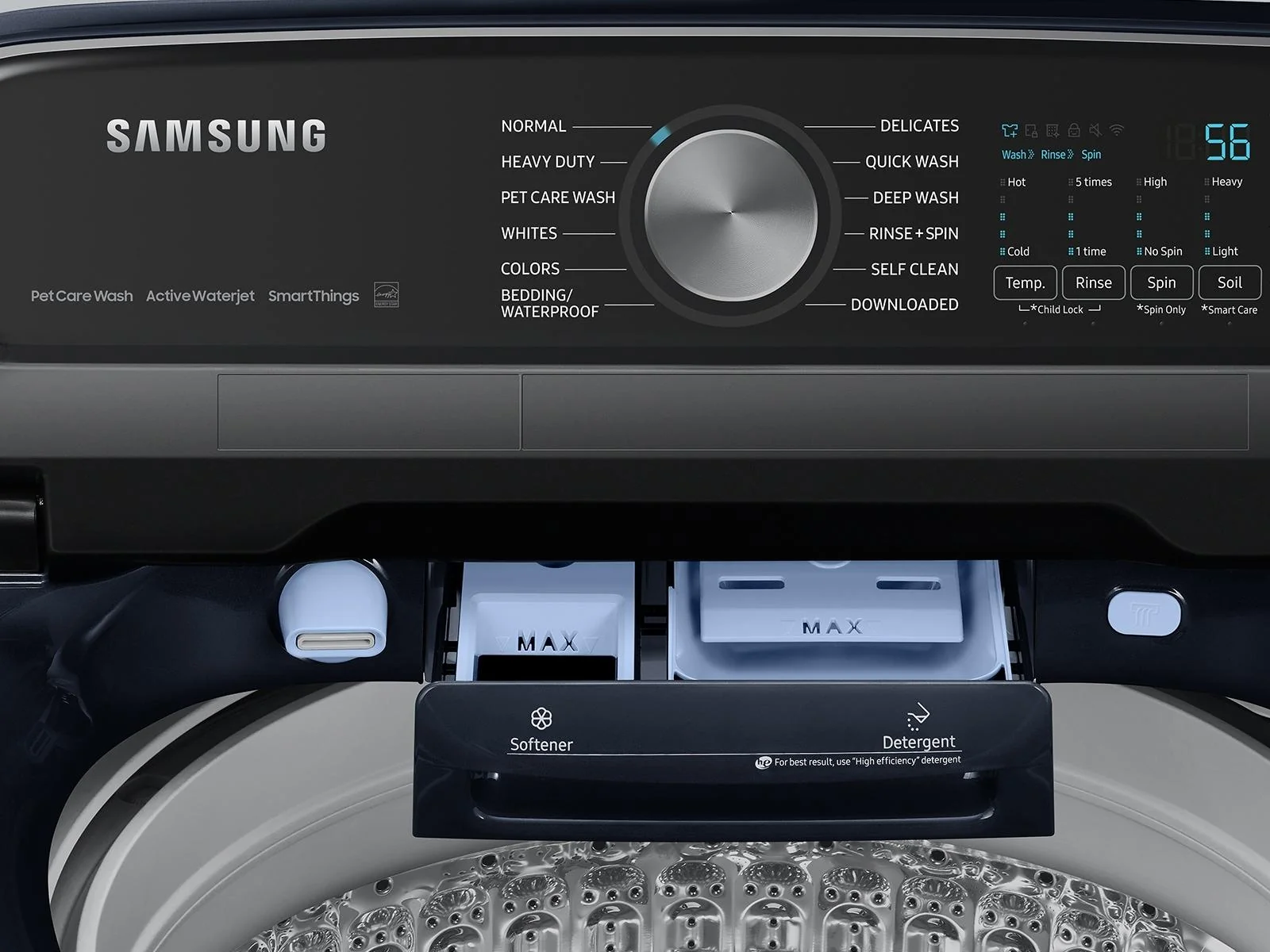 Samsung WA54CG7150AD Top Load Washer Pet Care Solution  Super Speed Wash  5.4 cu.ft. - Image 14