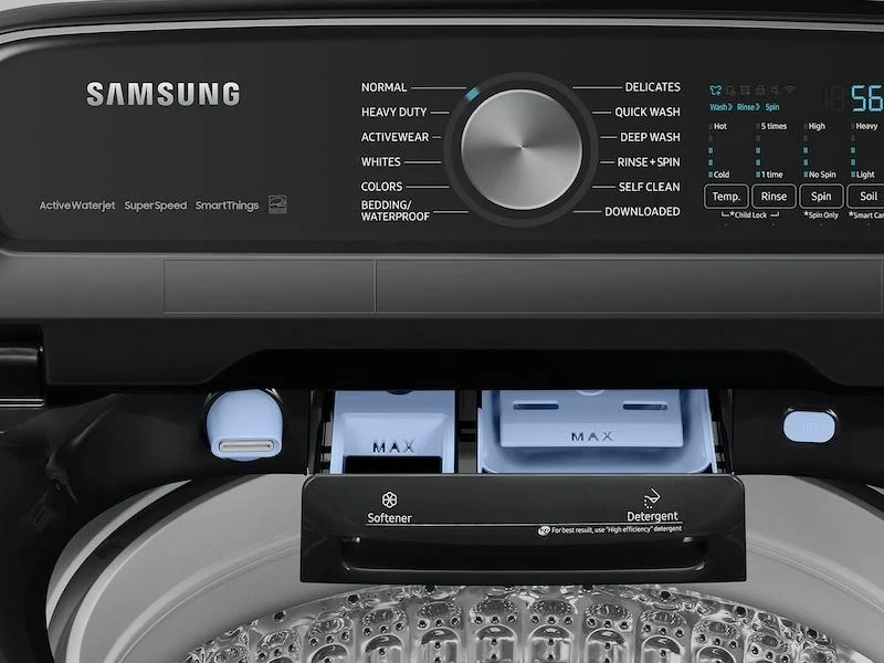 Samsung WA55CG7100AV Top Load Washer Super Speed Wash  Active WaterJet  5.5 cu.ft. - Image 12