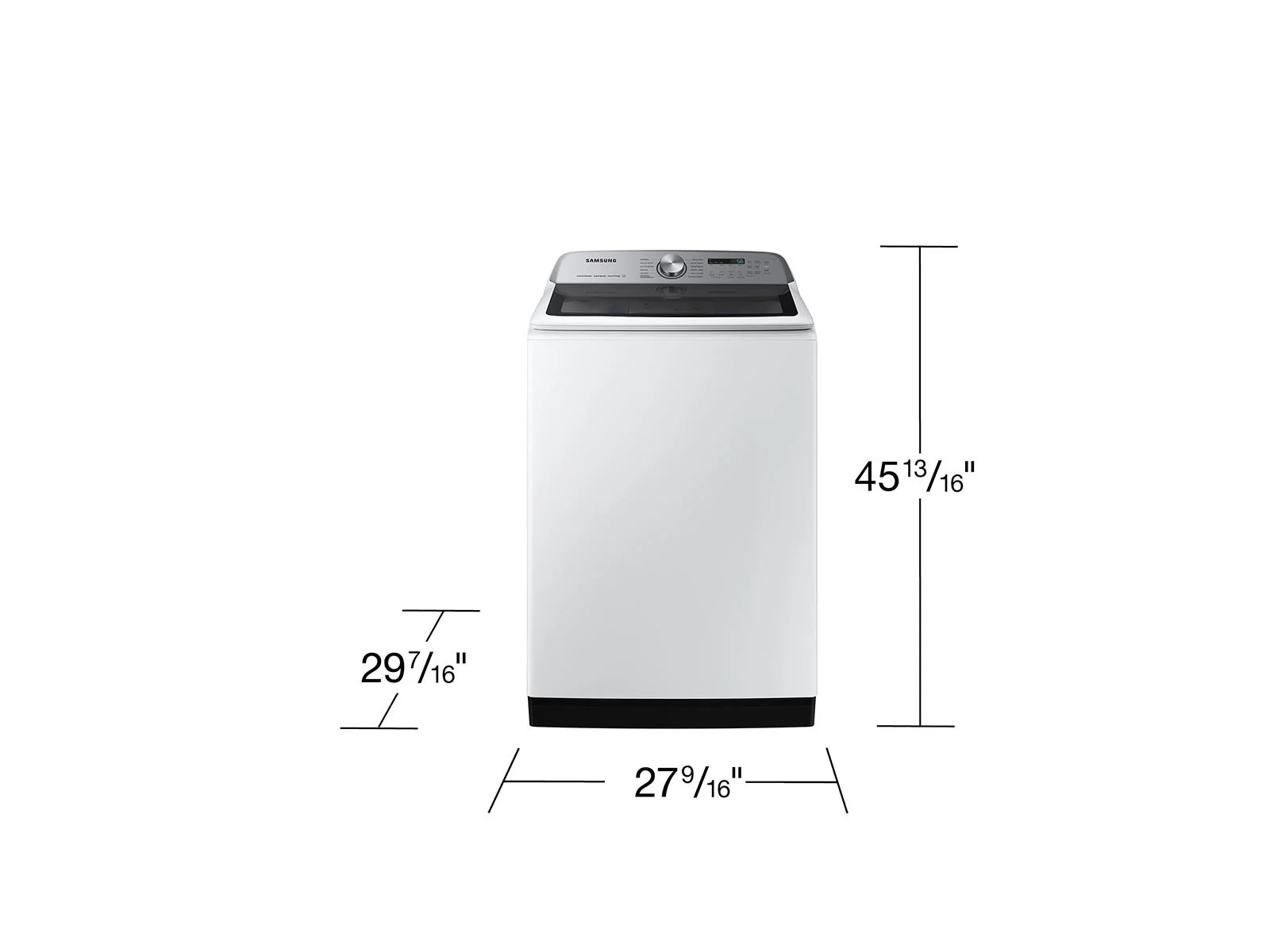 Samsung WA55CG7100AW Top Load Washer Super Speed Wash Active WaterJet 5.5 cu.ft. - Image 3