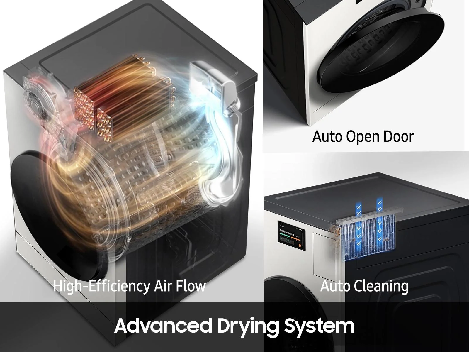 Samsung WD53DBA900HYA1 Bespoke AI All-in-One Ventless Combo AI Home 7" LCD Display  AI OptiWash™ and Dry  5.3 cu. ft. - Image 7