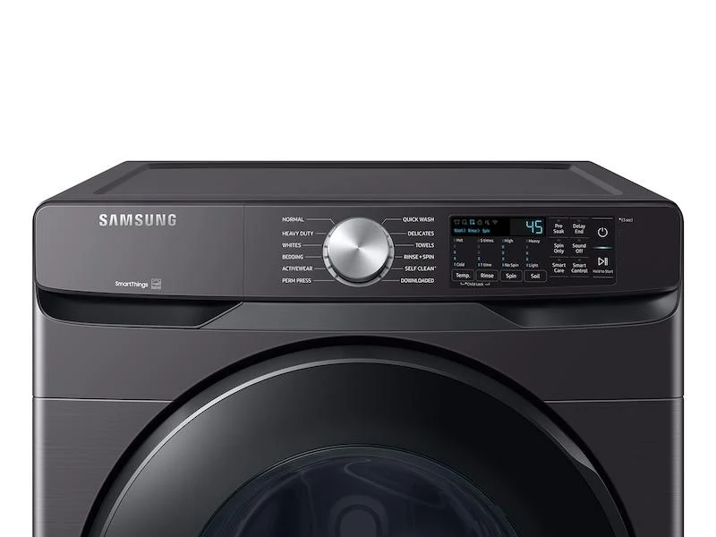 Samsung WF51CG8000AV 5.1 cu. ft. Extra-Large Capacity Smart Front Load Washer with Vibration Reduction Technology+ in Brushed Black - Image 3