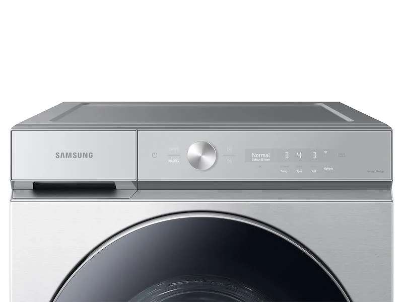 Samsung WF53BB8900ATUS Bespoke 5.3 cu. ft. Ultra Capacity Front Load Washer with AI OptiWash™ and Auto Dispense in Silver Steel - Image 3