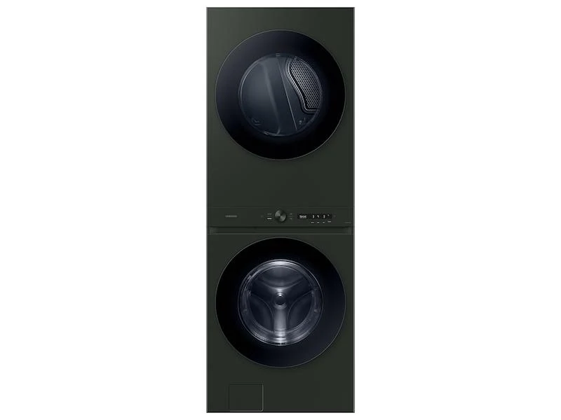 Samsung WH53DBH700EF Bespoke 5.3 cu. ft. AI Laundry Hub™ Ultra Capacity Single Unit Washer with AI OptiWash™ and 7.6 cu. ft. Electric Dryer in Satin Green