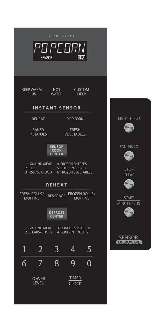 Sharp R1514TY 1.5 cu. ft. 1000W Sharp Stainless Steel Over-the-Range Carousel Microwave Oven - Image 3