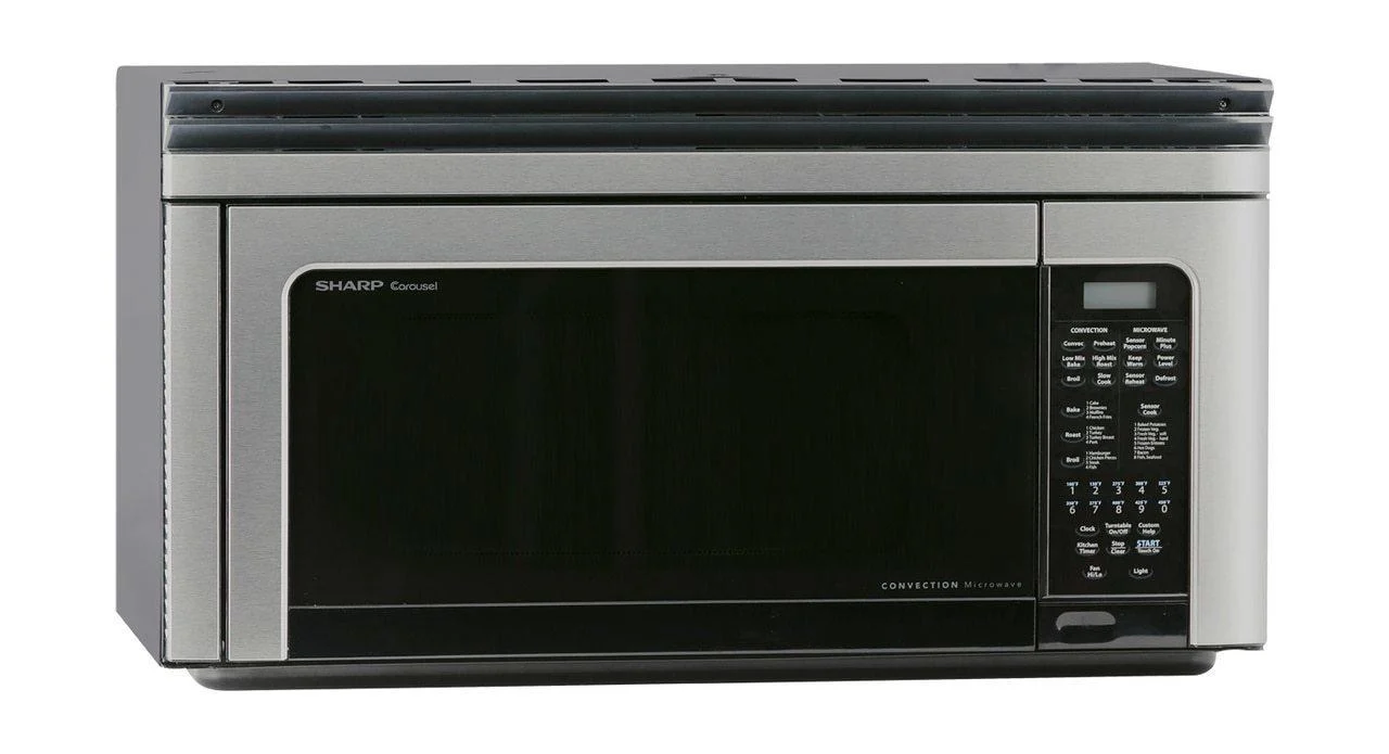 Sharp R1881LSY 1.1 cu. ft. 850W Sharp Stainless Steel Convection Over-the-Range Microwave Oven - Image 3