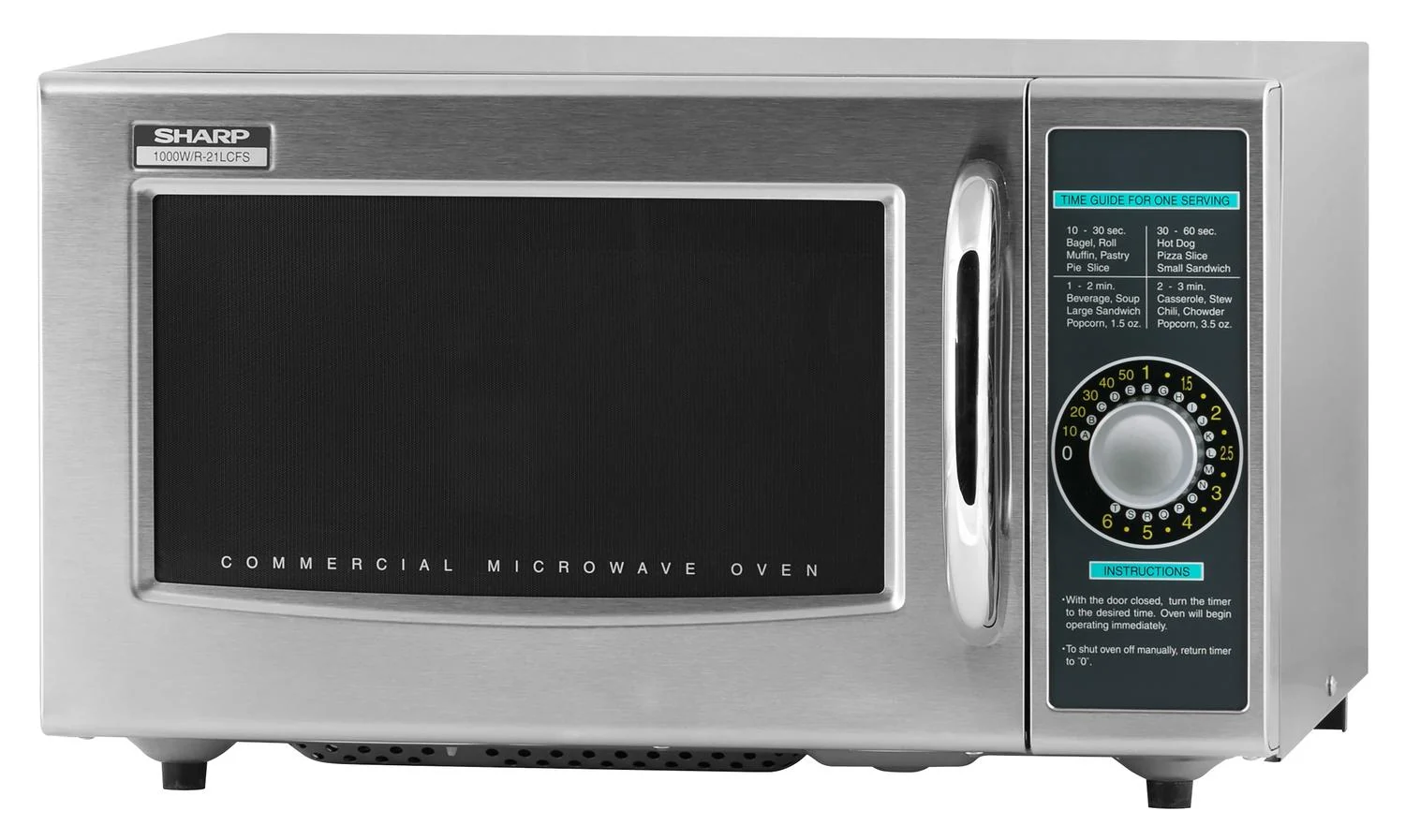 Sharp R21LCFS Medium-Duty Commercial Microwave Oven With 1000 Watts - Image 11