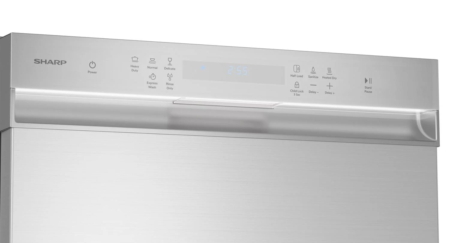 SDW6504MS Sharp 24 in. Stainless Steel Hybrid 52dB Dishwasher - Image 2