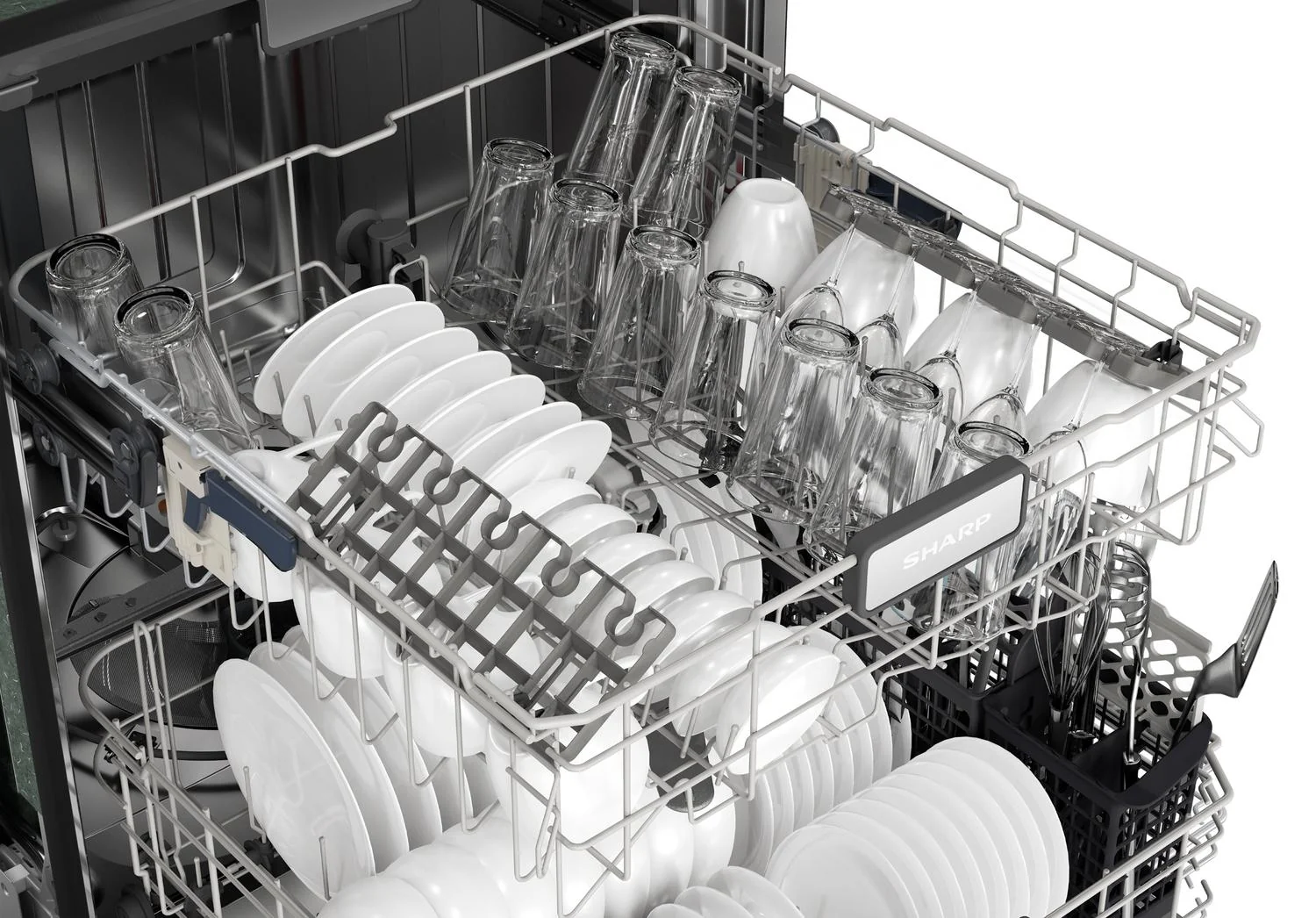 SDW6736MS Sharp 24 in. Stainless Steel 47dB Dishwasher - Image 9