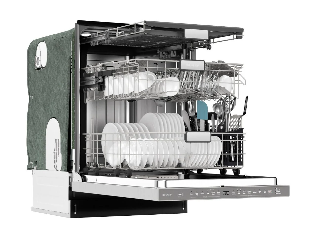 Sharp SDW6767HS 24 in. Slide-In Smart 45 dB Dishwasher - Image 15