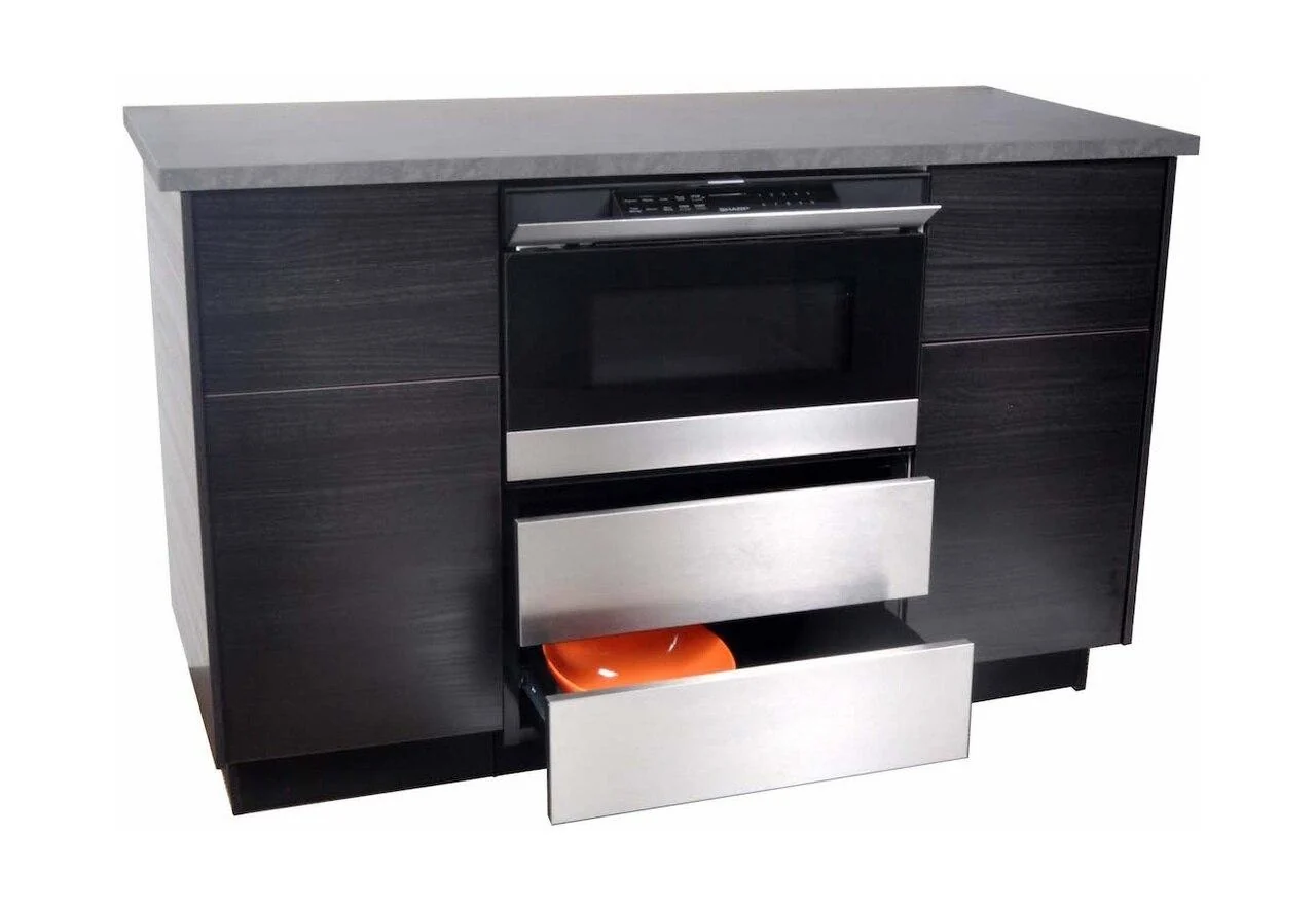 Sharp SKMD24U0ES 24 in. Under the Counter Microwave Drawer Oven Pedestal - Image 7