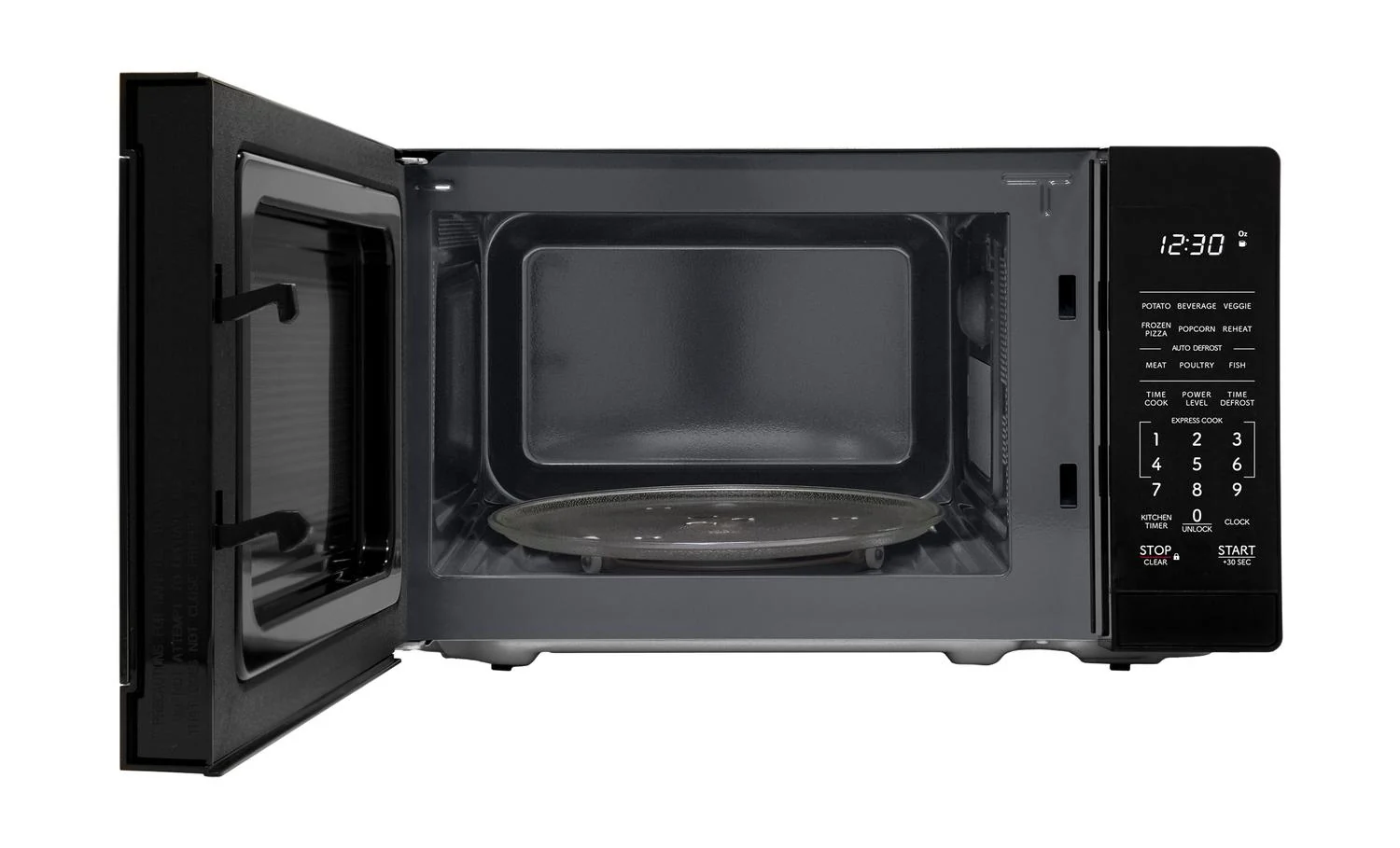 SMC0760KB Sharp 0.7 cu. ft. 700W Black Countertop Microwave Oven - Image 5
