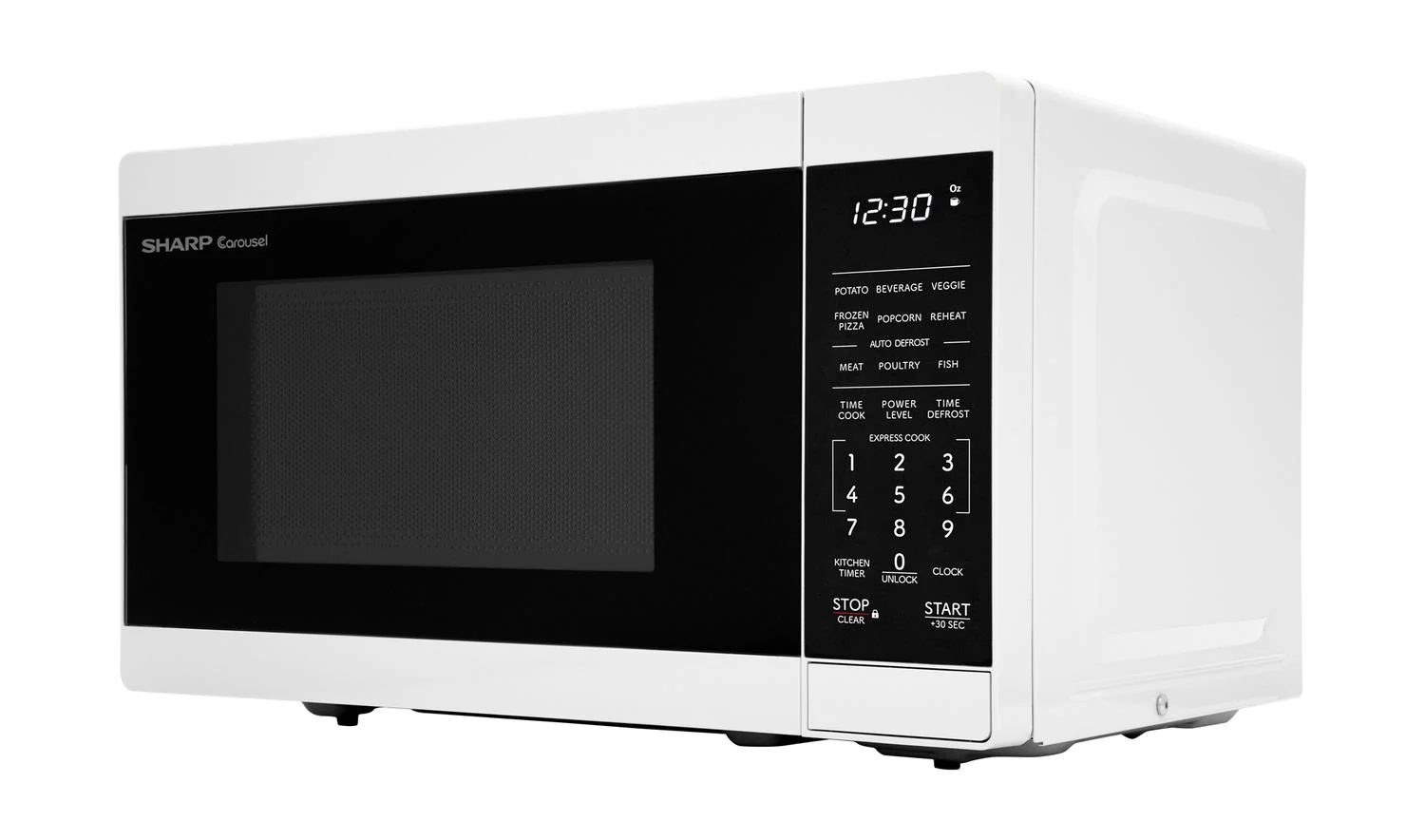 SMC0760KW Sharp 0.7 cu. ft. 700W White Countertop Microwave Oven - Image 3