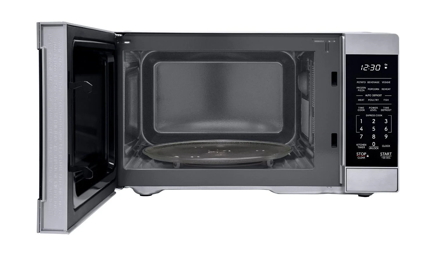 SMC0962KS Sharp 0.9 cu. ft. 900W Stainless Steel Countertop Microwave Oven - Image 4