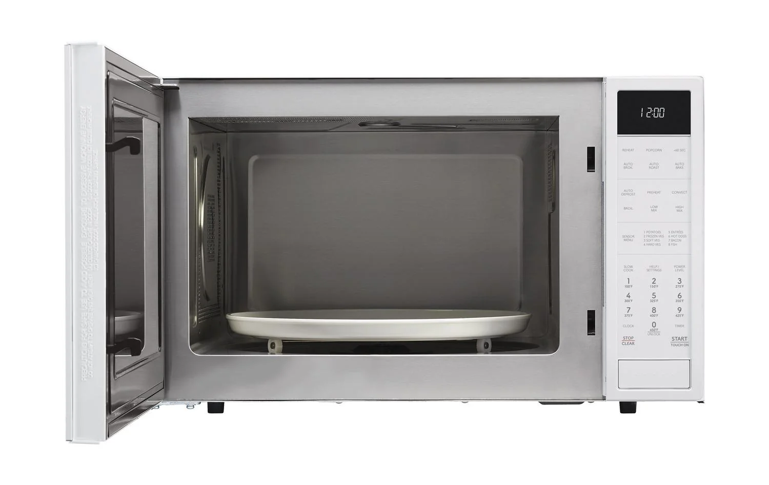 SMC1585KW Sharp 1.5 cu. ft. 900W White Convection Countertop Microwave Oven - Image 2