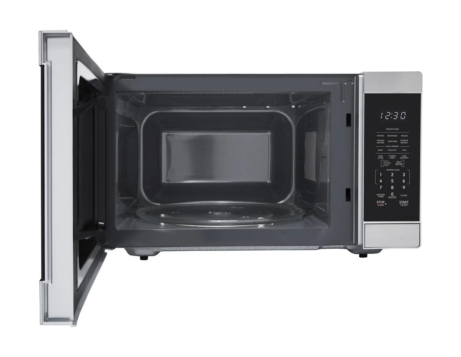 SMC1662KS Sharp 1.6 cu. ft. 1100W Stainless Steel Countertop Microwave Oven - Image 4