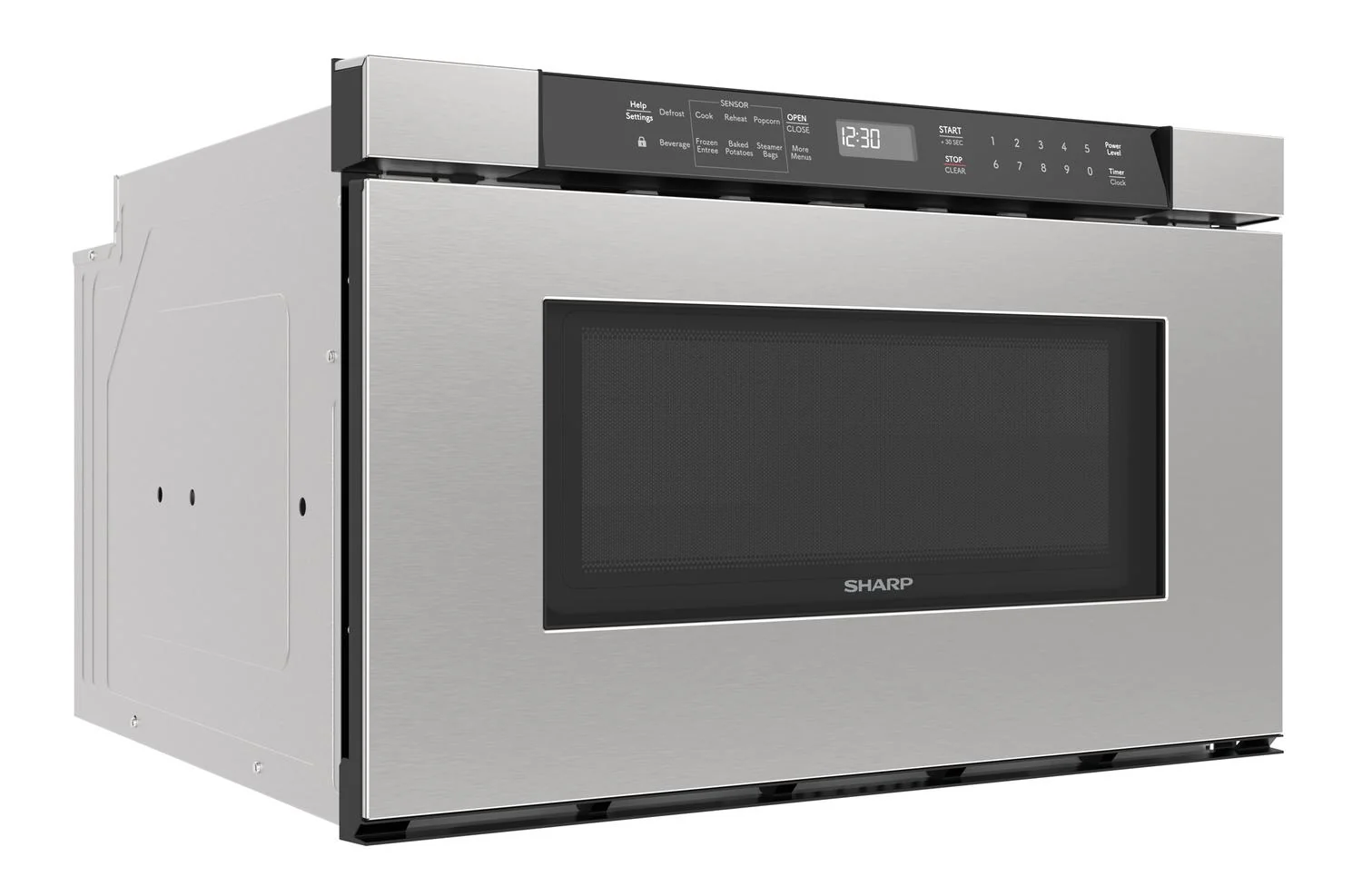 SMD2420MS Sharp 24 in. 1.2 cu. ft. Built-In Microwave Drawer™ Oven in Stainless Steel - Image 16