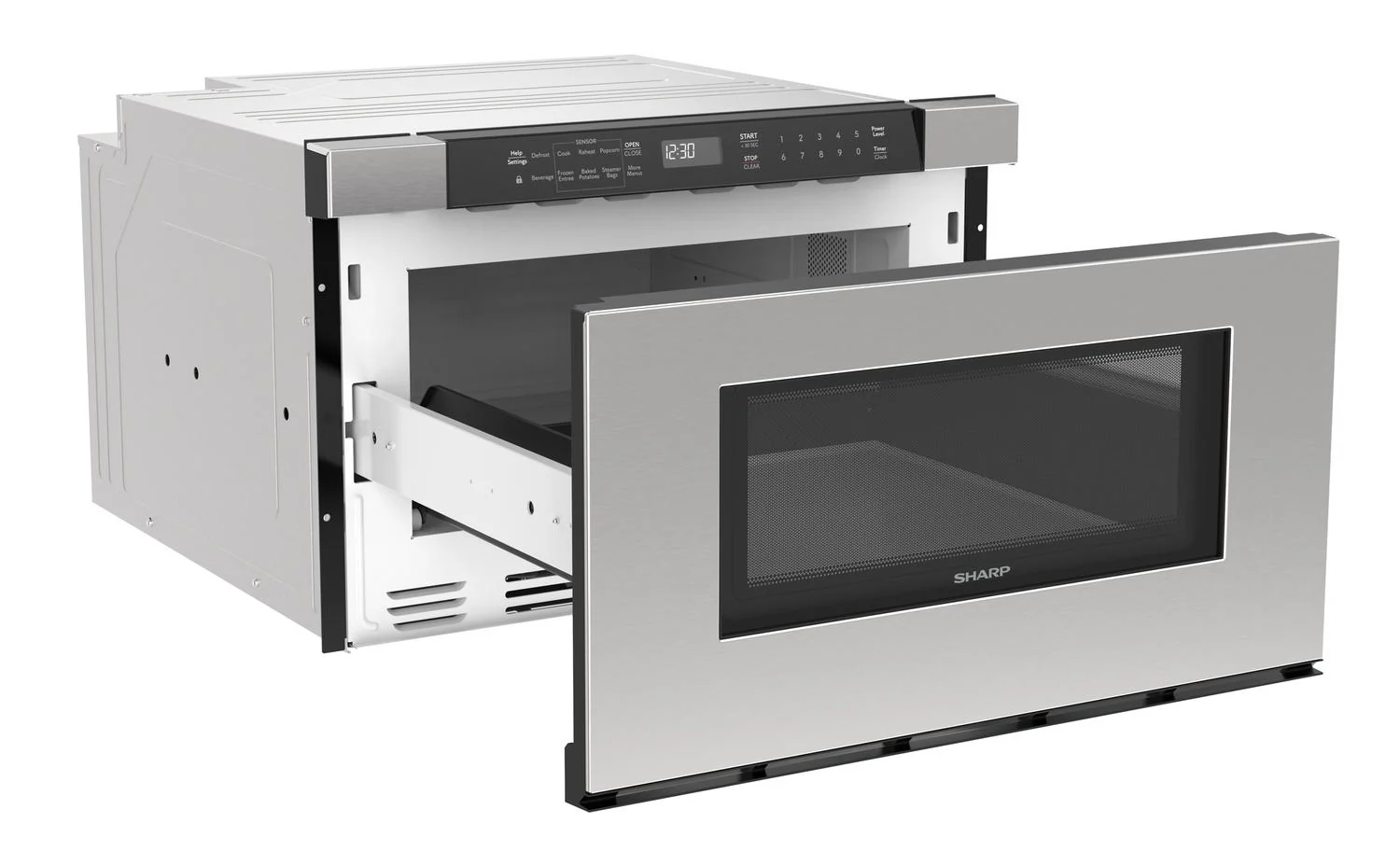 SMD2420MS Sharp 24 in. 1.2 cu. ft. Built-In Microwave Drawer™ Oven in Stainless Steel - Image 18