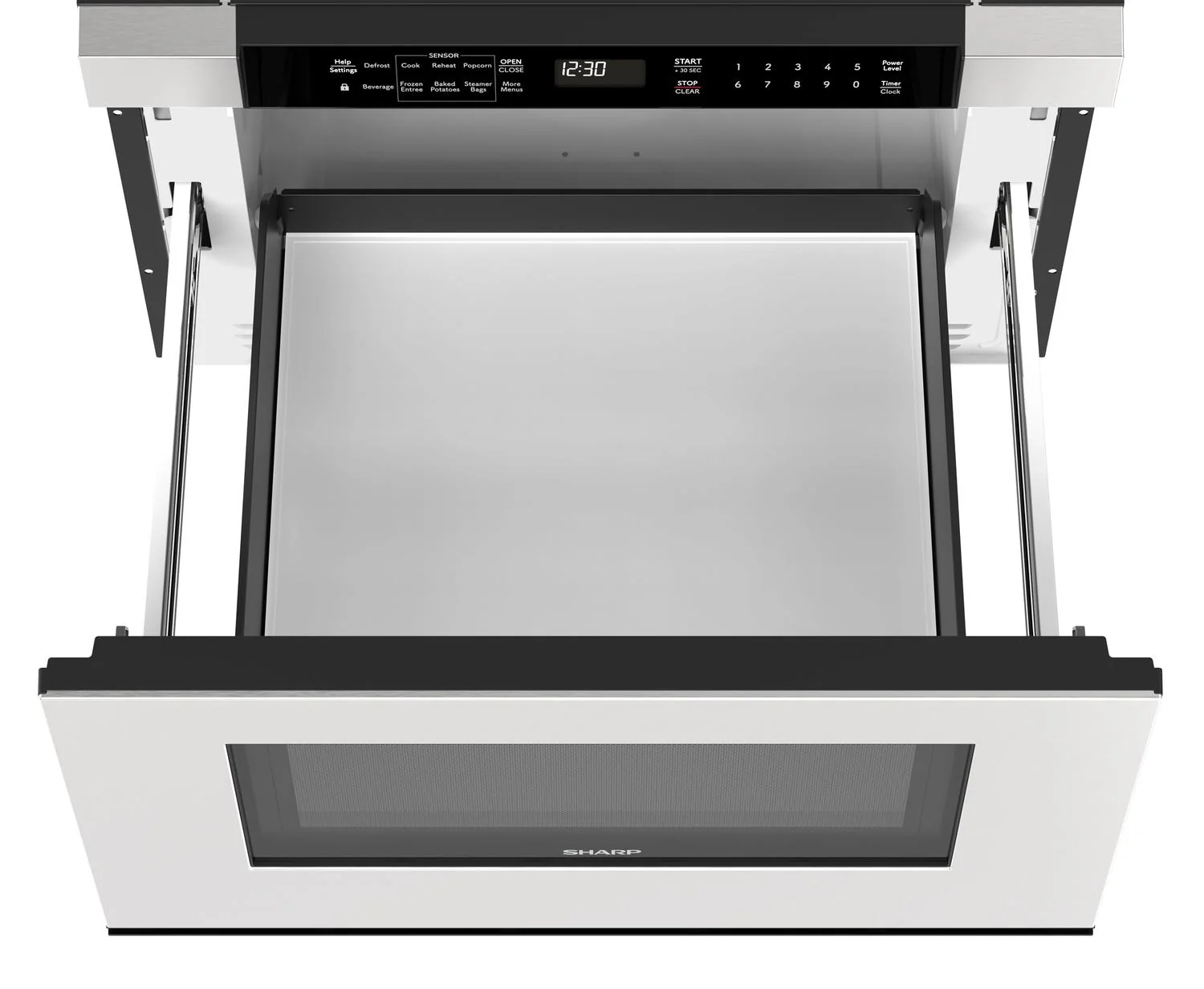 SMD2420MS Sharp 24 in. 1.2 cu. ft. Built-In Microwave Drawer™ Oven in Stainless Steel - Image 2