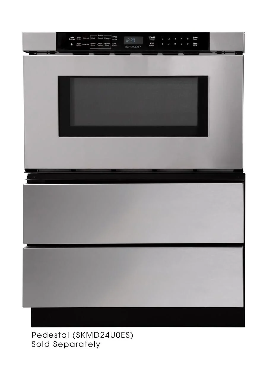 Sharp SMD2440JS 24 in. 1.2 cu. ft. Built-In Stainless Steel Microwave Drawer Oven - Image 2
