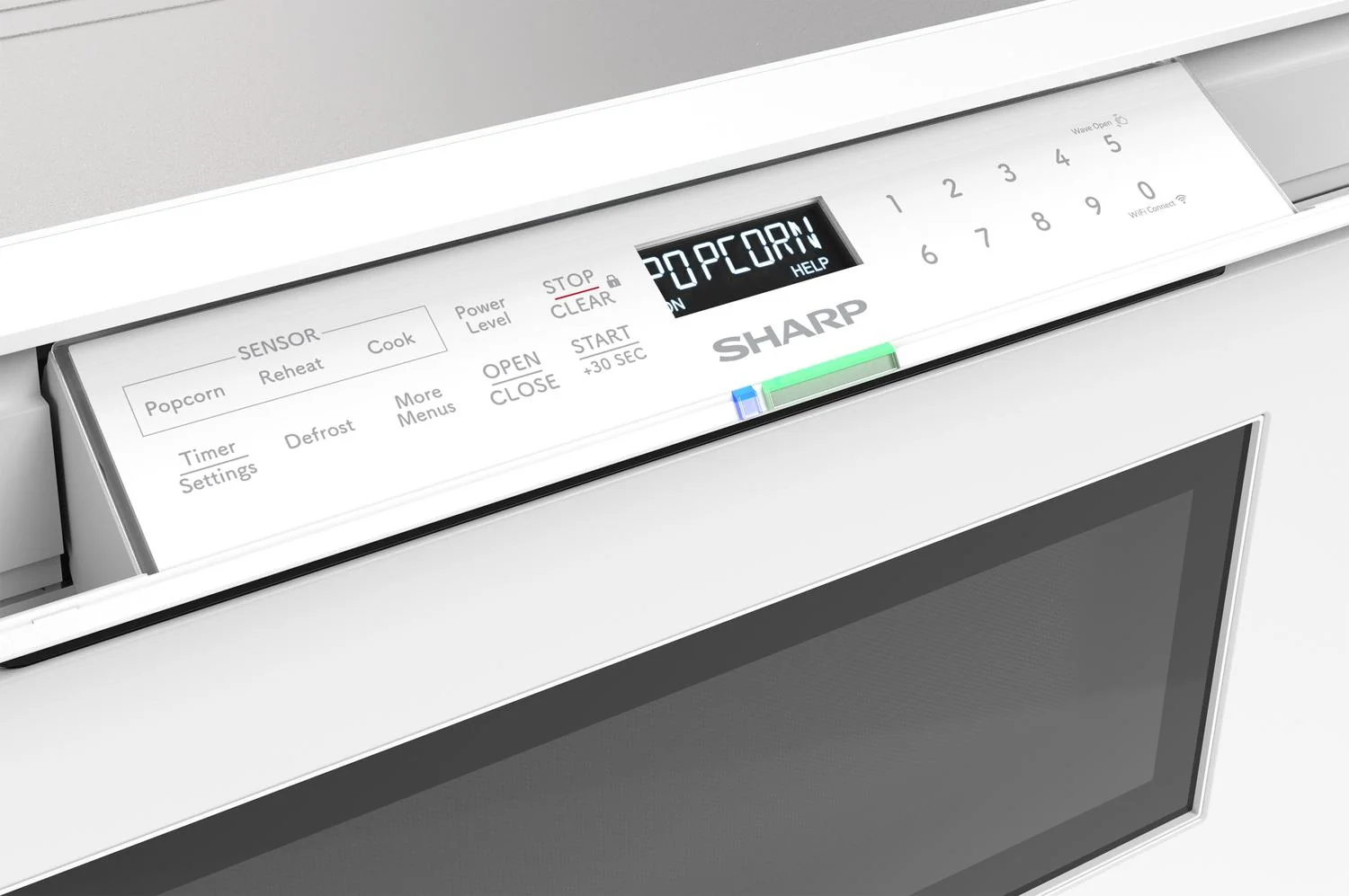 SMD2479MW Sharp 24 in. 1.2 cu. ft. Deco Series Built-In Smart Microwave Drawer™ Oven with Easy Wave Open in White - Image 19