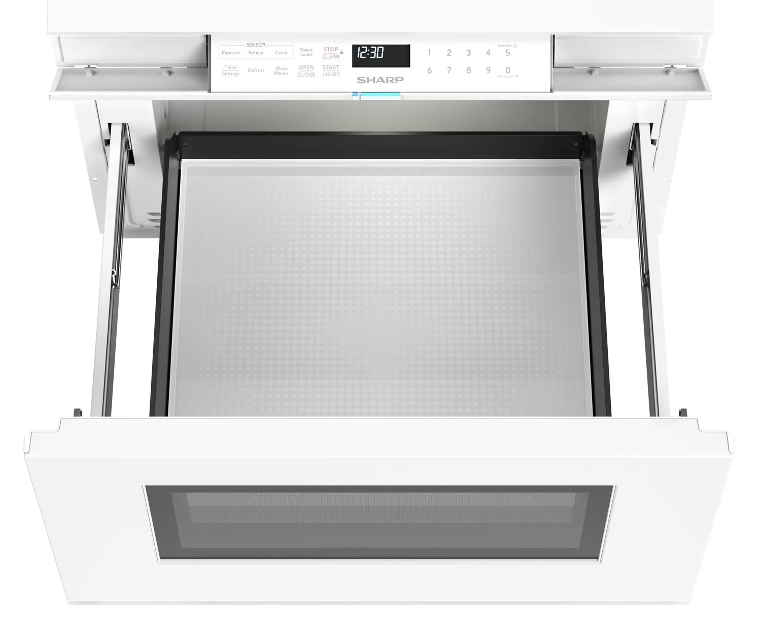 SMD2479MW Sharp 24 in. 1.2 cu. ft. Deco Series Built-In Smart Microwave Drawer™ Oven with Easy Wave Open in White - Image 3