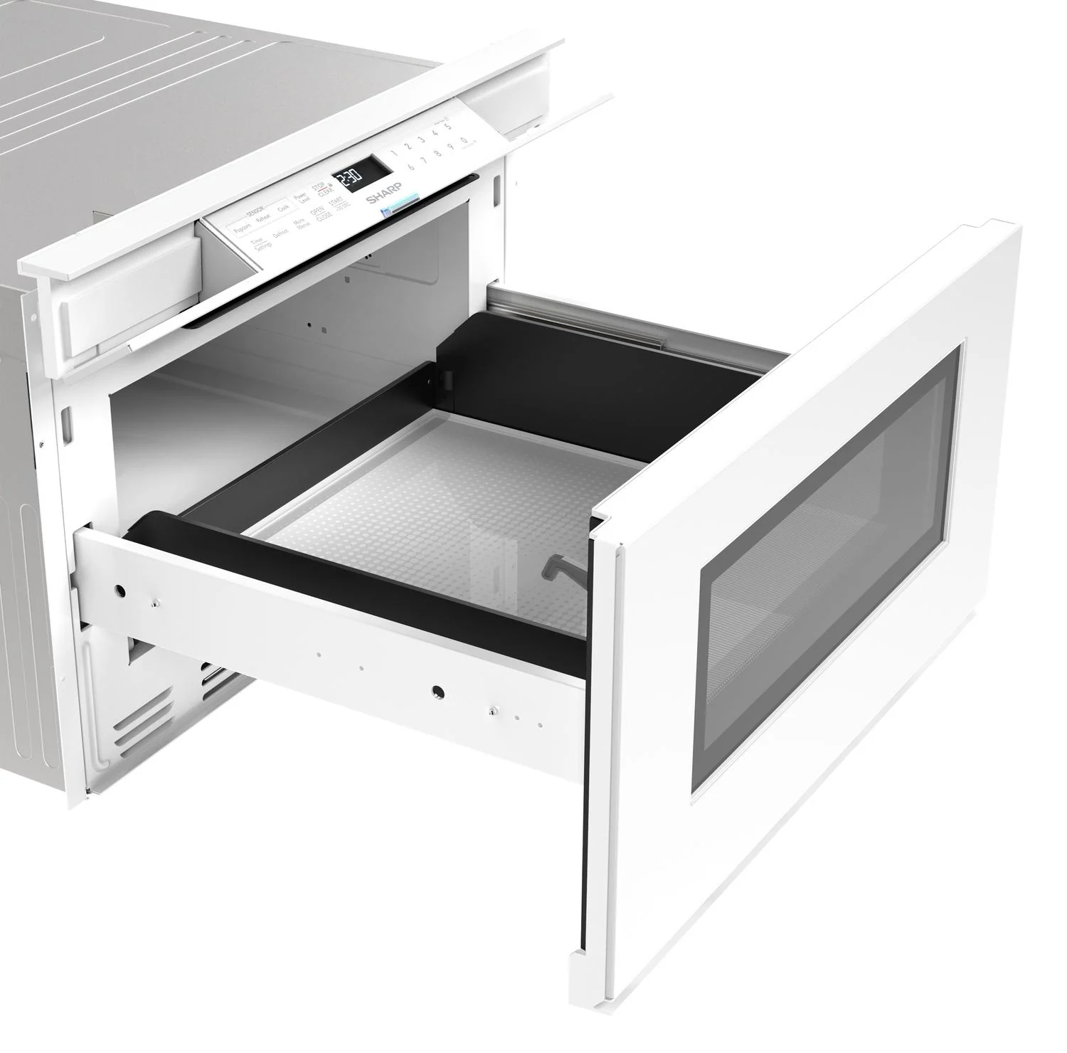 SMD2479MW Sharp 24 in. 1.2 cu. ft. Deco Series Built-In Smart Microwave Drawer™ Oven with Easy Wave Open in White - Image 5