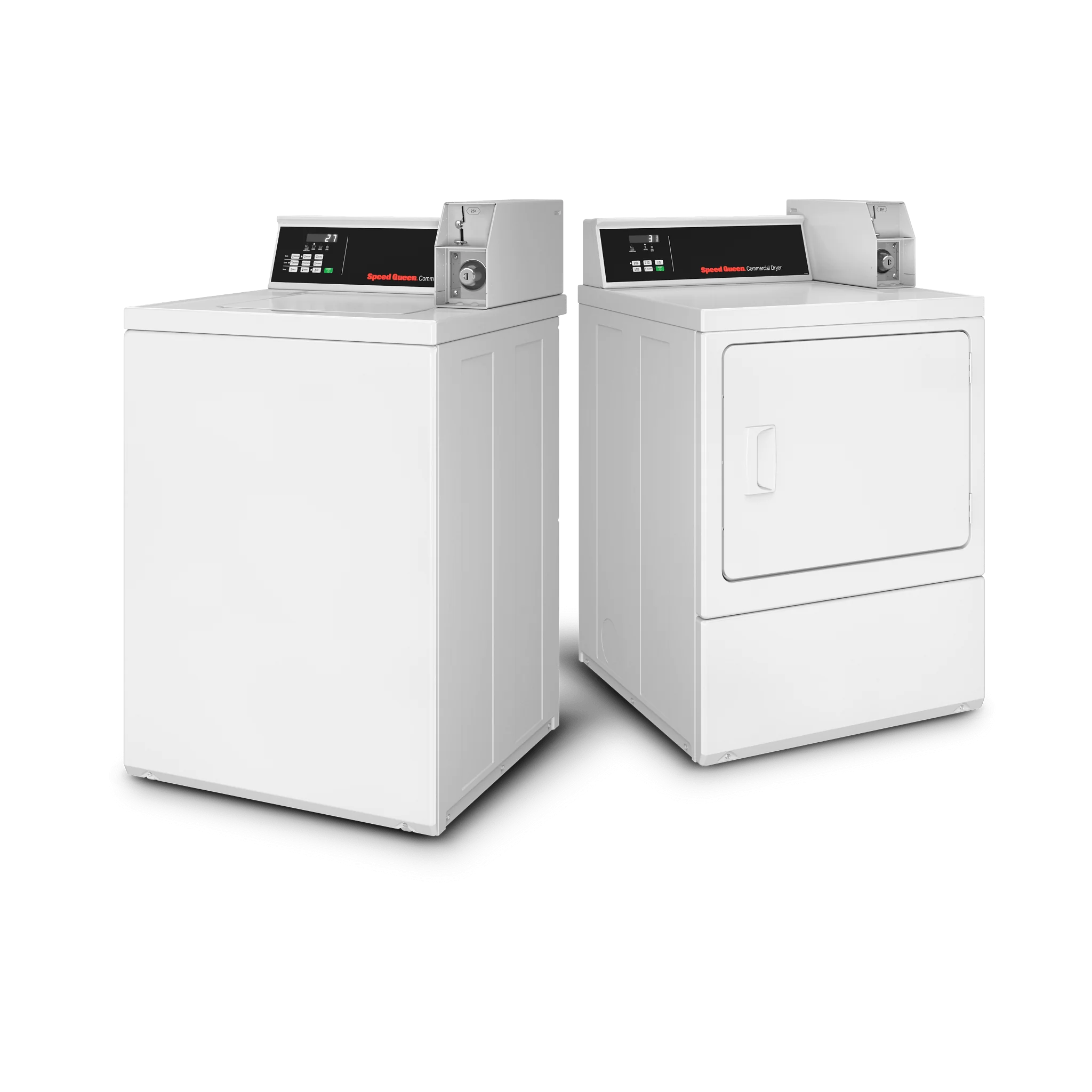 Speed Queen DV6000WE Light Commercial Coin Drop Top Load Matching Dryer - Electric - Image 4