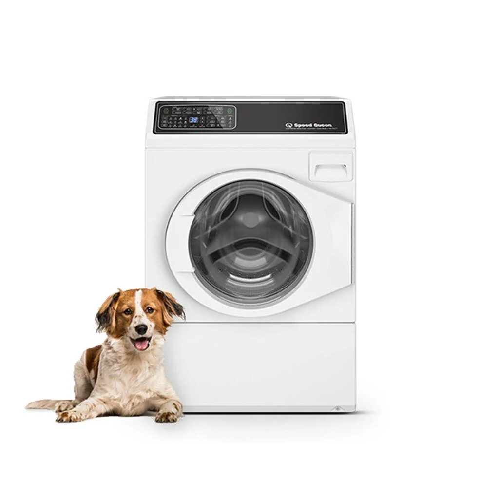 Speed Queen FF7010WN FF7 White Right-Hinged Front Load Washer with Pet Plus  Sanitize  Fast Cycle Times  Dynamic Balancing  5-Year Warranty