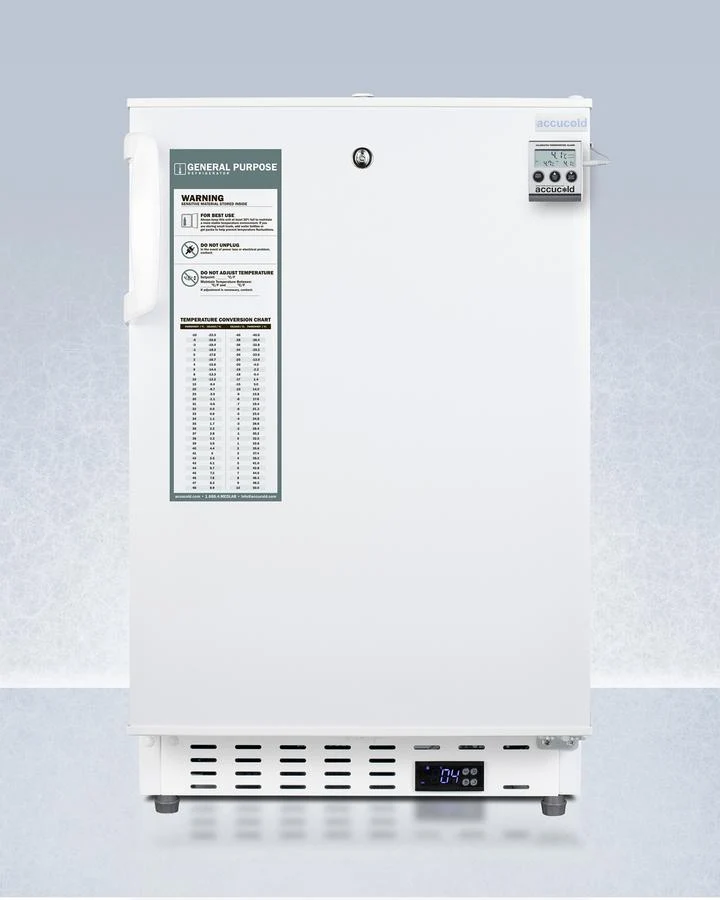 Summit ADA404REFCAL 20" Wide Built-in Healthcare All-refrigerator, ADA Compliant
