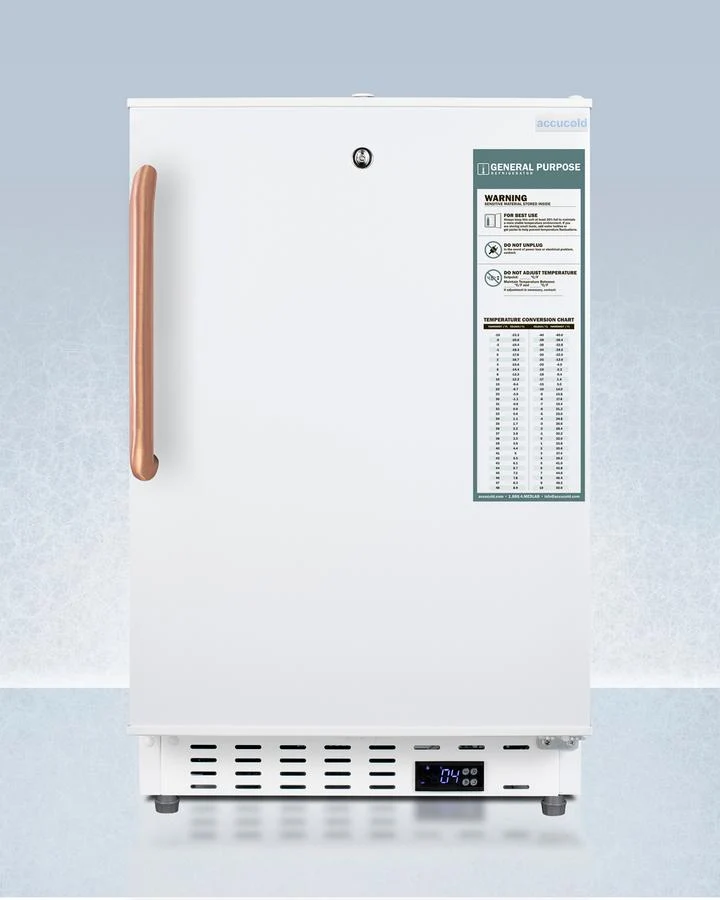 Summit ADA404REFTBC 20" Wide Built-in Healthcare All-refrigerator, ADA Compliant