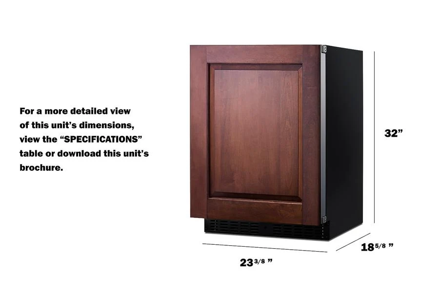 Summit ASDS2413IFLHD 24" Wide Built-in All-refrigerator, ADA Compliant (panel Not Included) - Image 13