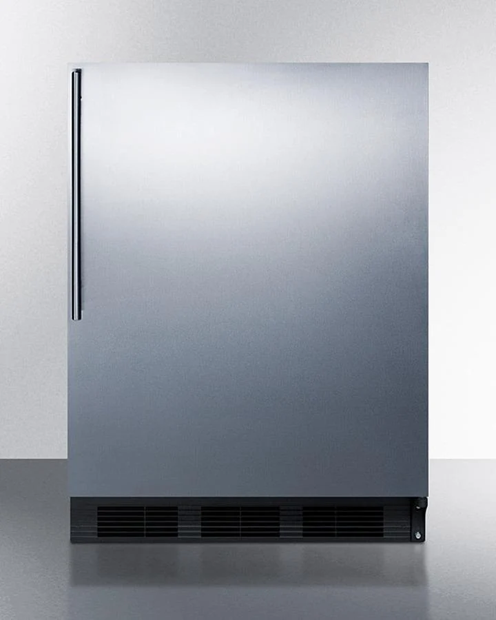 Summit CT663BKSSHV 24" Wide Refrigerator-freezer